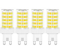Kalanka-Ampoule G9 Led 10w 800lm Blanc Froid 6000k, Équivalen 50w-100w Halogène, Ac 220-240v, Non-Dimmable, Sans Scintillement, Ampoules Maïs Pour Lustres, Plafonniers, Appliques Murales, Lot De 4