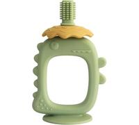 Kalanka-Anneau De Dentition En Silicone En Forme De Dinosaure, Avec Ventouse, Pour Soulager Les Poussées Dentaires De Bébé ¿ Un Cadeau De Naissance, Brosse À Dents Facile À Nettoyer (Vert)