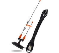 KALANKA-Antenne Mobile à Double Bande, Fouet magnétique 144/430 MHz avec câble coaxial RG58U de 4 mètres pour émetteur-récepteur Yaesu Midland Icom Motorola Kenwood Orange