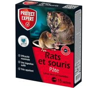 KALANKA-Anti Rats & Souris 150 g Efficacité Maximale 15 Pâtes Lieux secs et humides Agit dès la première Ingestion, Noir