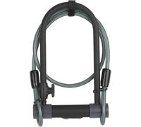 Kalanka-Antivol U À Clé De Sécurité + Câble Pour Vélo Et Vtt, Certifié Sold Secure Silver - Yul2c/13/230/1-4 Clés Fournies - Antivol 23x11,5x13 Cm - Câble Longueur 1,2 Mètres, Ø 10mm - Noir Et Gris