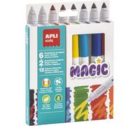 KALANKA-Apli kids 16808-8 feutres Magic - 6 couleurs + 2 magique