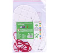 KALANKA-Apli kids 17488 - Sachet de 1 base en plastique en forme de chaussure + 1 cordon rouge
