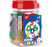 KALANKA-Apli kids 17493 - Pot de 36 lettres et chiffres transparents