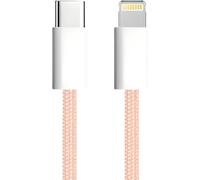 KALANKA-apm iPhone USB C Cable, iPhone Charger [Apple MFi Certified], Pink Braided Nylon, USB C Quick Charge Cord, Lightning Connector, Ultra Durable, for iPhone 14/13/12.., iPad, AirPod, (1M), 600410