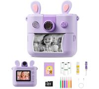 KALANKA-Appareil Photo Enfant Instantané Impression Numériques Photo Creator Kids Cadeaux de Noël Nouvel an Anniversaire pour 3-12 Ans Garçon Fille kidizoom