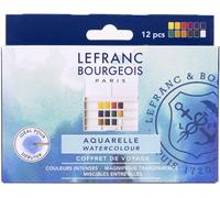 KALANKA-Aquarelle Fine Boite Plastique 12 Demi Godets