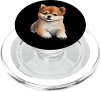 Kalanka-Aquarelle Shiba Inu Puppy - Art De Race De Chien Japonais Popsockets Popgrip Pour Magsafe