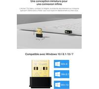 KALANKA-Archer T3U Nano Clé WiFi Puissante AC1300Mbps, Adaptateur USB WiFi, Conception Nano Mini, Dongle WiFi, Bi-Bande, MU-MIMO, Brancher et Utiliser, Compatible avec Windows 11/10/8.1/7