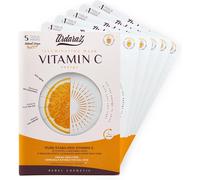 Kalanka-Ardaraz Masque Visage Soin Illuminant Avec Vitamine C Et Acide Hyaluronique. Masque Hydratant Visage Anti Rides Effet Anti Tache. Masque Pour Le Visage Lot De 5