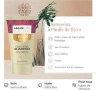 Kalanka-Arganicare Gamme Ricin Masque Renforçateur 500 Ml + Shampoing 50 Ml À L`Huile De Ricin Bio Soin Pour Cheveux Nourrit Renforce Hydrate Tous Types De Cheveux