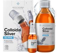 Kalanka-Argent Colloïdal 500ml ¿ 40 Ppm 100% Naturel ¿ Spray 30ml À Remplir ¿ Concentration Supérieure, Particules Plus Petites : Meilleurs Résultats ¿ Certifié Par 3 Laboratoires ¿ Fabriqué En Franc