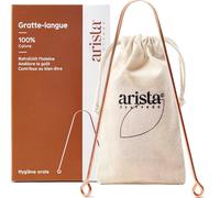 Kalanka-Arista Gratte Langue, Pack De 1, Gratte Langue Cuivre Ayurveda Pour Une Haleine Fraiche, Rape Langue Antibactérien, Grattoir Langue Ayurvédique En Cuivre