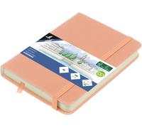 Kalanka-Art Carnet De Croquis A6 Vieux Rose Pu Couverture Rigide 80 Feuilles 140 G Papier Crème Rose