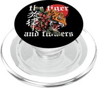Kalanka-Art Japonais Tigre Et Fleurs Popsockets Popgrip Pour Magsafe