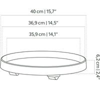 KALANKA-ARTEVASI Soucoupe À Roues 40CM Taupe