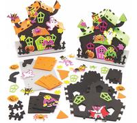 KALANKA-AT107 Kits de Maison Hantée à Assembler - Lot de 2, Maison a Construire et a Decorer pour Enfants, Kit Creatif de Decoration Halloween pour les Enfants