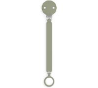 Kalanka-, Attache Tétine En Silicone, Attache-Sucette Avec Ruban Plat Et Souple, Pour Bébés +0 Mois, Clip Avec Plaque En Soft-Silicone, Pour La Sucette Wonder, Green