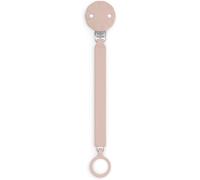 Kalanka-, Attache Tétine En Silicone, Attache-Sucette Avec Ruban Plat Et Souple, Pour Bébés +0 Mois, Clip Avec Plaque En Soft-Silicone, Pour La Sucette Wonder, Pale Mauve