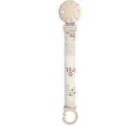 Kalanka-, Attache-Tétine En Tissu Pour Bébé, Ruban Doux Et Flexible, Chaîne - Pince Avec Clip. Compatible Avec Toutes Les Sucettes À Anneau, +0 Mois, Convient Nouveau-Nés, Poetry Beige - Vert