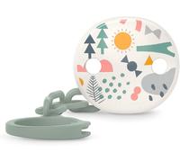 Kalanka-, Attache Tétine Pour Bébés Et Nouveau-Nés, Chaîne De Sucette Avec Clip, Attache Sucettes Avec Chaînette, Accroche Tétine, Bébés +0 Mois, Walk Vert