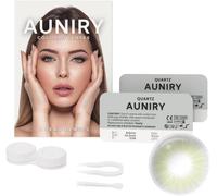 KALANKA-AUNIRY Lentilles Couleur Gris ""QUARTZ"" Naturel : Kit Complet (2 Lentilles, Pince, Ventouse Et Étui), 12 Mois, Sans Correction, Sans Prescription, 0 Dioptrie et DIA 14.2mm AUNIRY