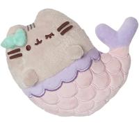 KALANKA-aurora World, 61516, Mermaid Pusheen Petit, Peluche éco-Responsable, Rose & Violet, Rosa & Lila
