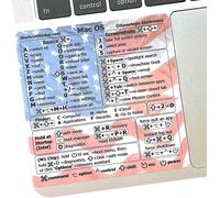 KALANKA-Autocollant de raccourcis Mac OS Autocollants de clavier Mac pour Mac OS Autocollants en vinyle laminé sans résidus pour MacBook Autocollants de raccourci MacBook pour Air et Pro 13 à 1
