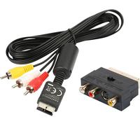 KALANKA-AV ¿ Câble vidéo/Audio/YPbPr/Projecteur/Rallonge pour PS2 de avec/sans Adaptateur SCART