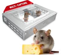 KALANKA-AXELMA® Piège à Souris Vivantes Multi-Capture ¿ Attrape Souris sans Tuer, Efficace en Métal, Sécurisé pour Enfants et Animaux, Réutilisable, Écologique pour Intérieur et Extérieur