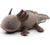 KALANKA-Axolotl Peluche aquatique originale (marron/gris) \u2013 32 cm (longueur) \u2013 Peluche aquatique \u2013 Doudou