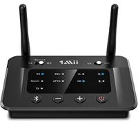 KALANKA-B03 Émetteur Récepteur Bluetooth 5.3, Transmetteur Récepteur Bluetooth aptX HD Adaptateur Bluetooth 5.3 aptX Faible Latence pour TV PC, Optique Digital RCA AUX 3.5mm