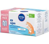 Kalanka-Baby Aqua Lot De 4 Packs De 57 Lingettes Humides Pour Bébé Pour Nettoyer En Douceur Les Peaux Sensibles, Hypoallergéniques Et Sans Parfum Avec 99% D'eau