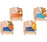 Kalanka-Babybio - Pack Semaine - 8 Assiettes Pour Bébé - Repas Midi Et Soir - Dès 15 Mois - 4 Recettes - Bio - 8 X 260g