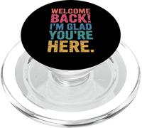 Kalanka-Back To School Teacher Welcome Back I'm Glad You're Here Popsockets Popgrip Pour Magsafe
