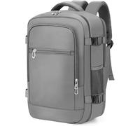KALANKA-Bagage Cabine 40x20x25 pour Ryanair, Sac à Dos Voyage 20L sous Siège, Bagage à Main, Ordinateur Portable 14 Pouces avec Sangle de Fixation pour Valise et Poche Antivol - Homme Femme, Gris Gris