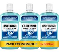 Kalanka-, Bain De Bouche Total Care Anti-Tartre (Lot De 3 Bouteilles De 500 Ml) ¿ Soin Bucco-Dentaire Contre La Formation De Tartre ¿ Bain De Bouche Pour Une Haleine Fraîche Durable