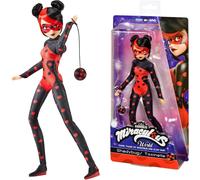 KALANKA-Bandai - Miraculous - Poupée articulée Shadybug - Version Alternative Ladybug Dessin animé Miraculous World Paris - Licence Officielle - Poupée Mannequin 26 cm - Jouet Enfant 4 Ans et + - P50