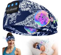 KALANKA-Bandeau Ecouteurs pour Dormir Bandeau Bluetooth,Original Bandeau écouteur de Musique pour Hommes Femmes,Casque Sommeil avec Ultra-Fins HD Stéréo pour Sport,Dormeurs Latéraux,Voyage
