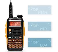 KALANKA-Baofeng GT-3TP Mark III Talkie Walkie Double Bande UHF/VHF 144-146/430-440MHz Tri-Power 8 W/4 W/1 W Radio Bidirectionnelle