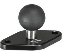 KALANKA-base de montage en forme de losange avec bille d'un pouce, compatible avec les bras à double douille de taille B de RAM Mounts, norme AMPS. La distance entre les trous de montage est de 1.912