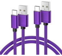 KALANKA-Basesailor USB Type C Charger Cable 3M 2 Pack, Nylon Charging Cord for Kindle Fire HD 10 9 8 2020 11 2021 Generation, iPhone 16 15, Samsung Galaxy A54, A52, A21, A12, A32, A42, Plus S23 S22 S2