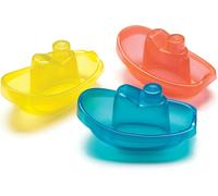 Kalanka-Bateaux De Bain, 3 Pièces, Sans Bpa, Dès 6 Mois, Bright Baby Boats, Bleu/Rouge/Jaune, 40146