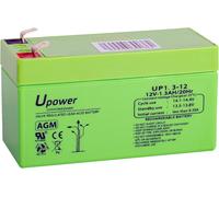 KALANKA-Batería U-Power Plomb AGM 12V 1.3Ah F1 4,8mm