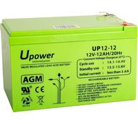 KALANKA-Batería U-Power Plomb AGM 12V 12Ah F2 6,3mm