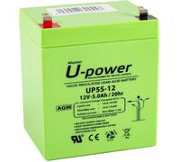 KALANKA-Batería U-Power Plomb AGM 12V 5Ah F1 4,8mm