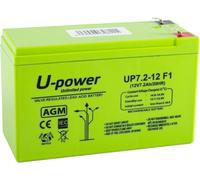 KALANKA-Batería U-Power Plomb AGM 12V 7.2Ah F1 4,8mm