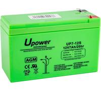 KALANKA-Batería U-Power Plomb AGM 12V 7Ah F1 4,8mm