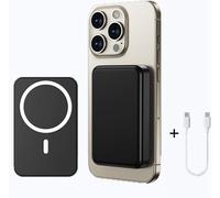 KALANKA-Batterie Externe Magnétique Power Bank sans Fil 5000mAh, PD 20W Charge Rapide Power Bank avec USB-C Entrée Chargeur Portable Compatibile Con 16/15/14/13/12/Pro/Pro/Max