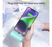 Kalanka-Batterie Externe Pour Iphone, 5200mah 18w Pd Mini Chargeur Portable Power Bank Avec Deux Sorties Et Entrées De Charge Rapide Pour Iphone 14/14 Pro Max/13/13 Pro/12/12 Pro/11/Xr/X/8/7 Et Plus/
